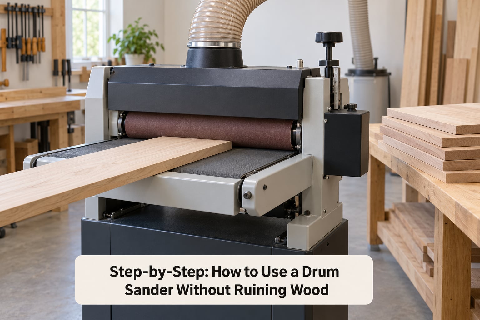Step-by-Step: How to Use a Drum Sander Without Ruining Wood