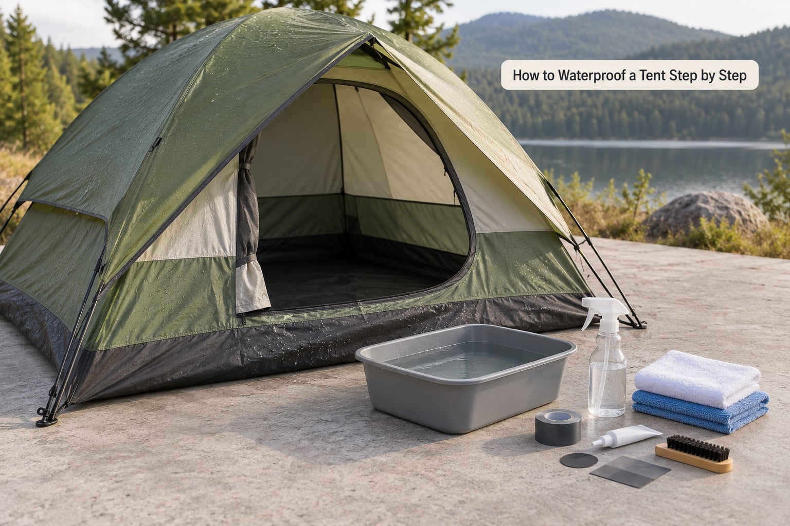 How to Waterproof a Tent Step by Step