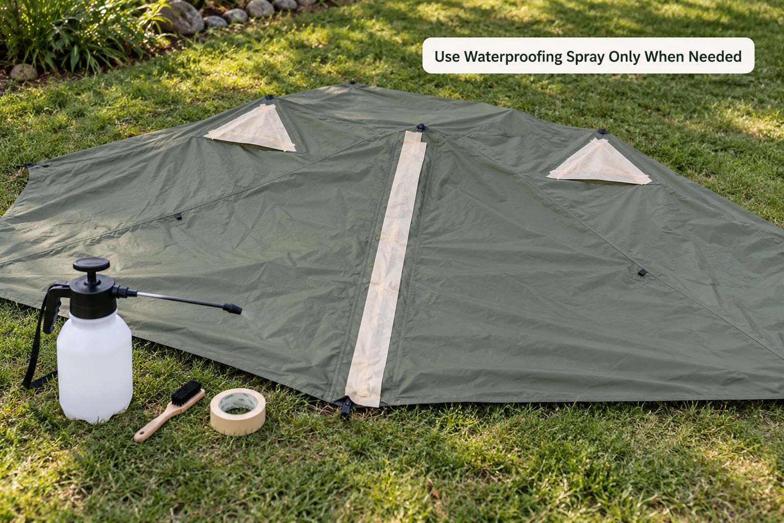 Use Waterproofing Spray Only When Needed