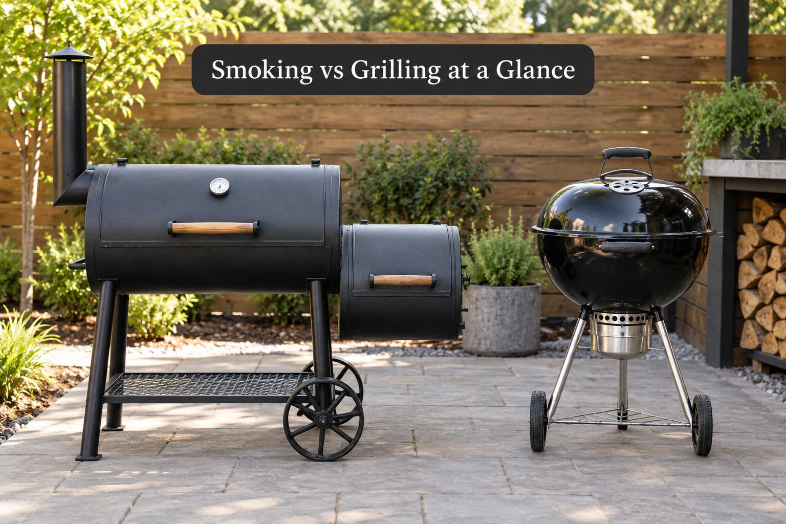 Smoking vs Grilling at a Glance