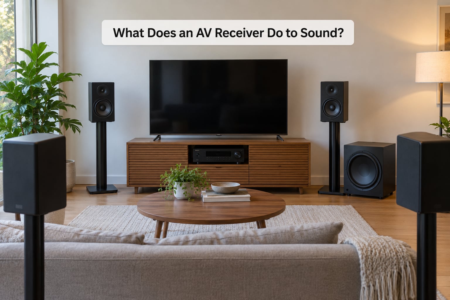 What Does an AV Receiver Do to Sound?