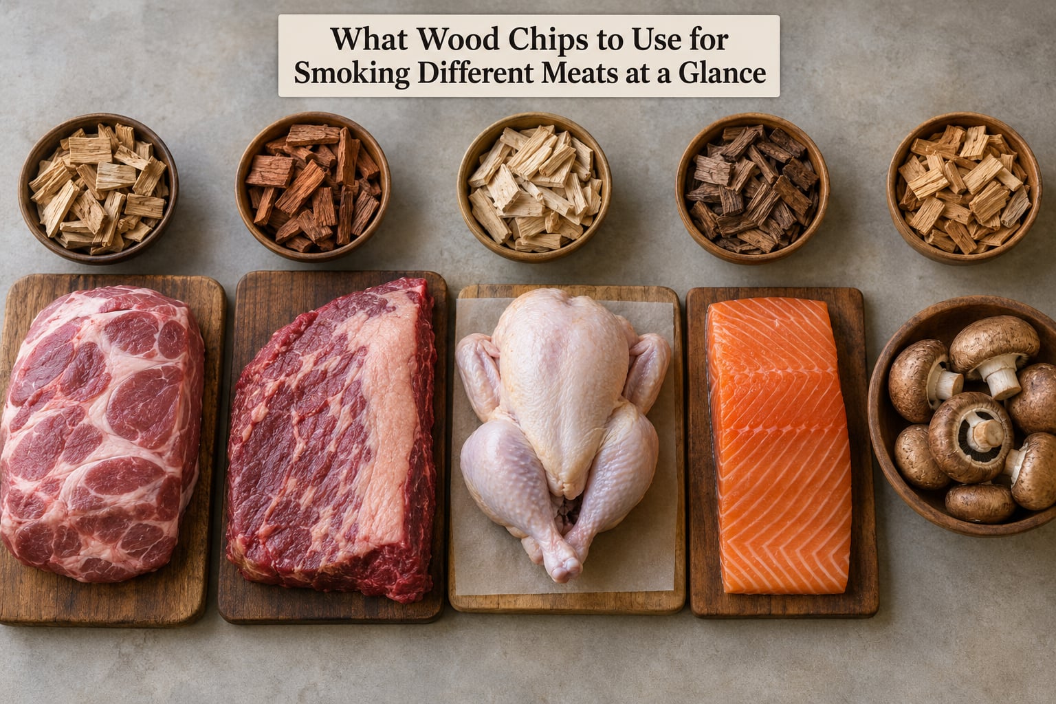 What Wood Chips to Use for Smoking Different Meats at a Glance
