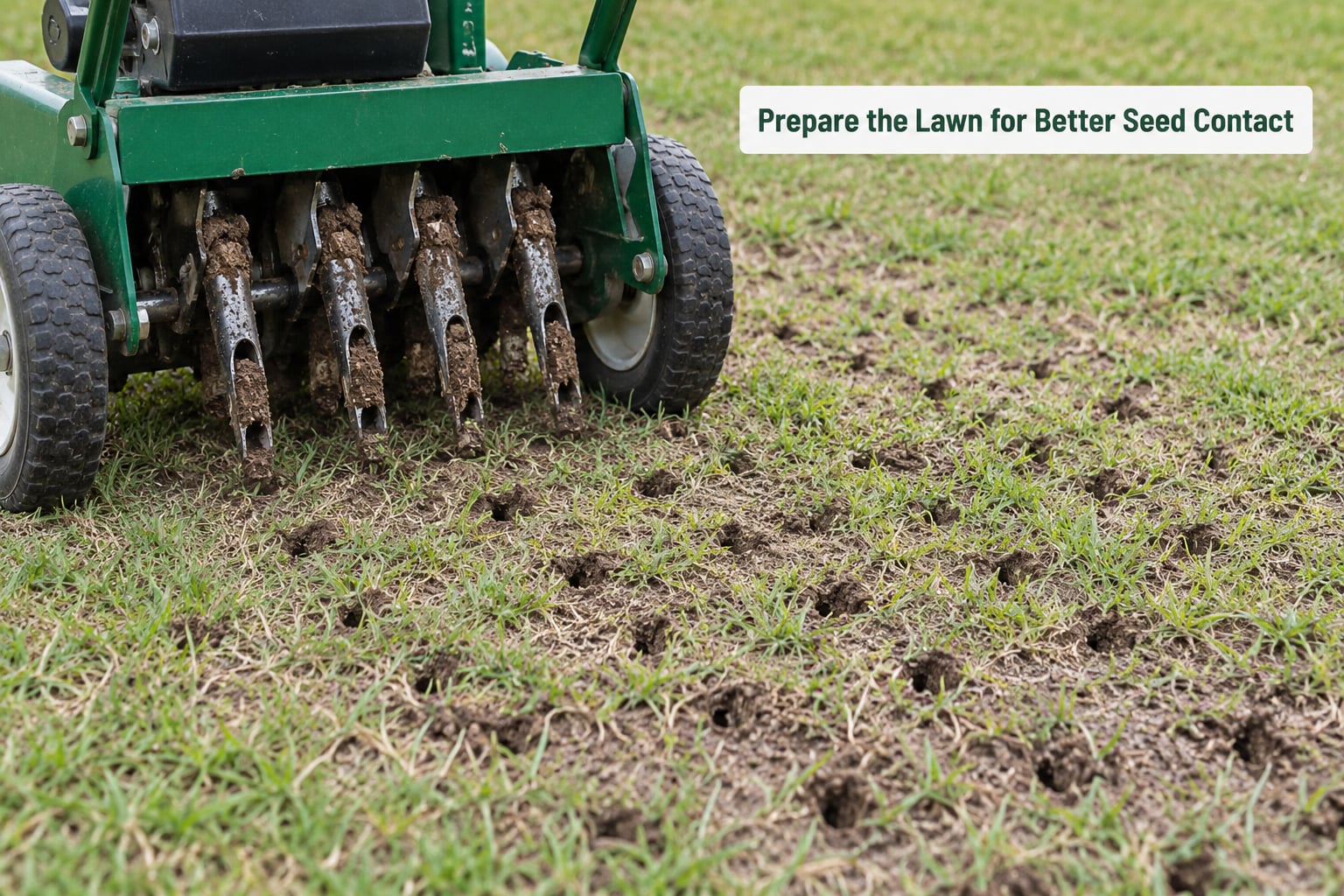 Prepare the Lawn for Better Seed Contact