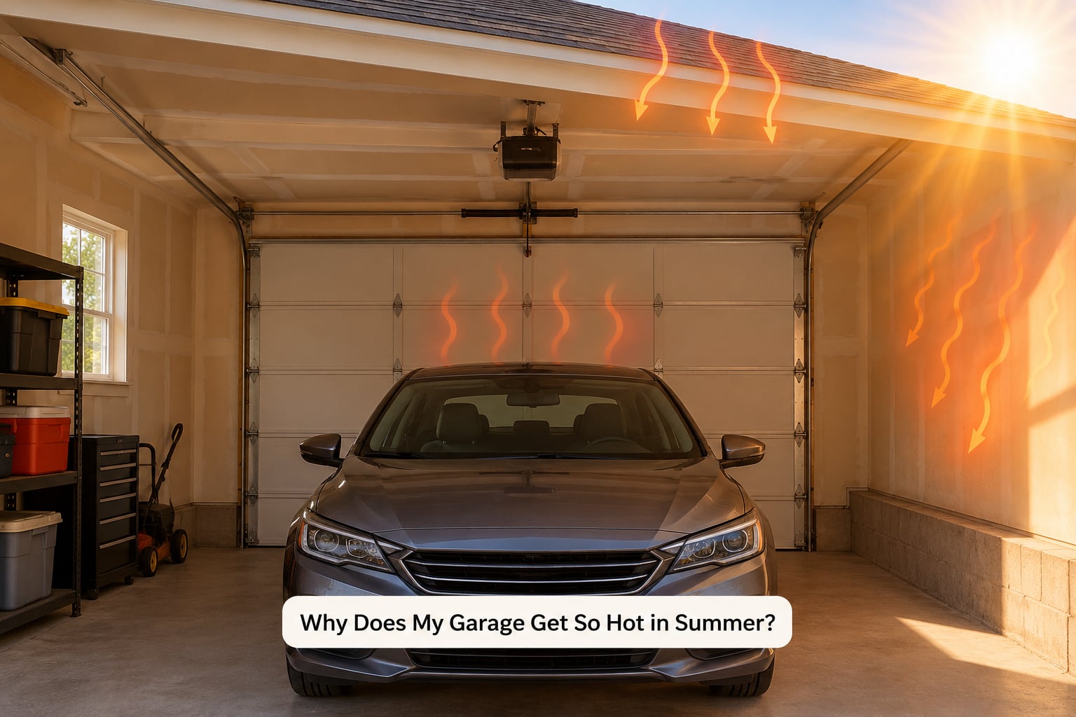 Why Does My Garage Get So Hot in Summer?