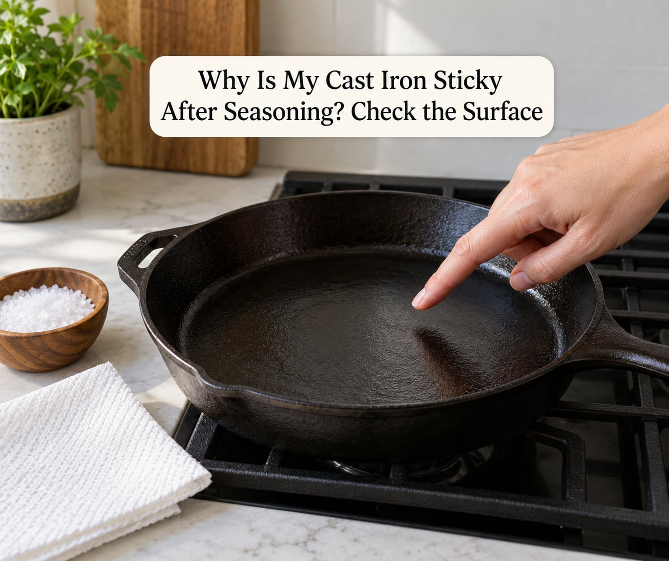 Why Is My Cast Iron Sticky After Seasoning? Check the Surface