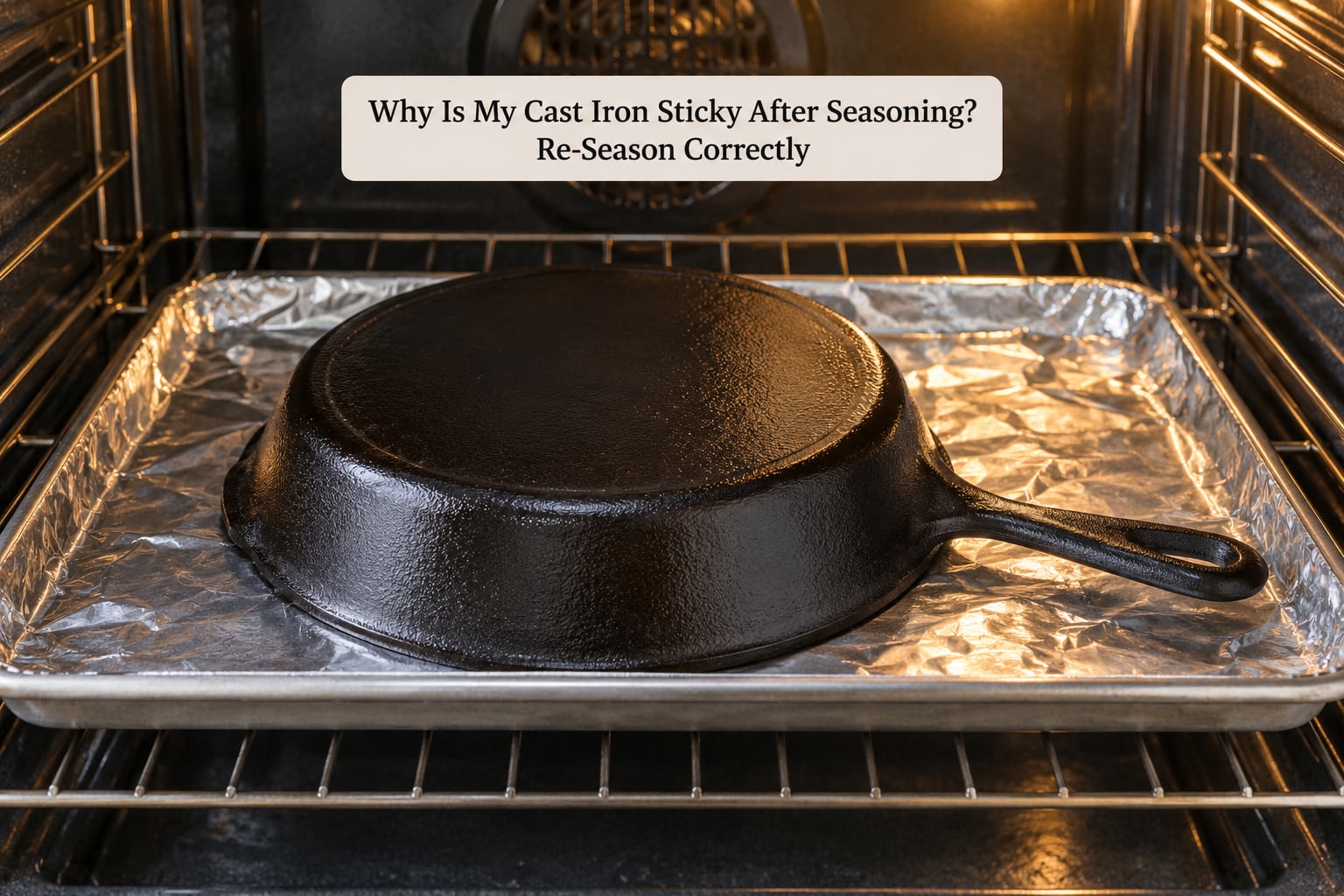 Why Is My Cast Iron Sticky After Seasoning? Re-Season Correctly