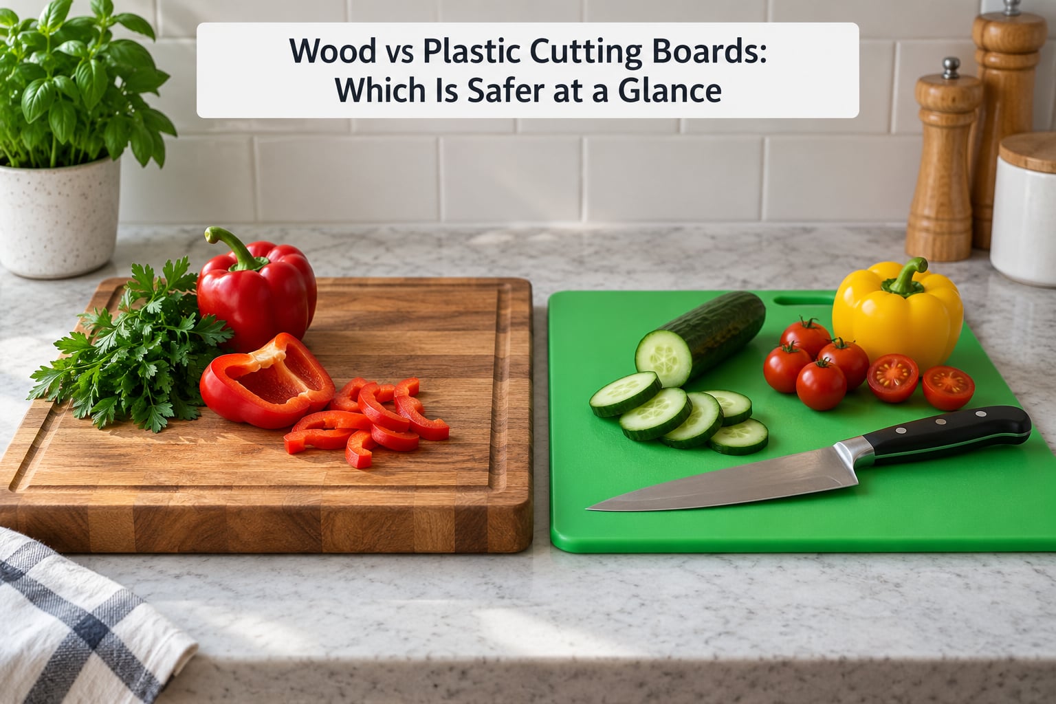 Wood vs Plastic Cutting Boards: Which Is Safer at a Glance