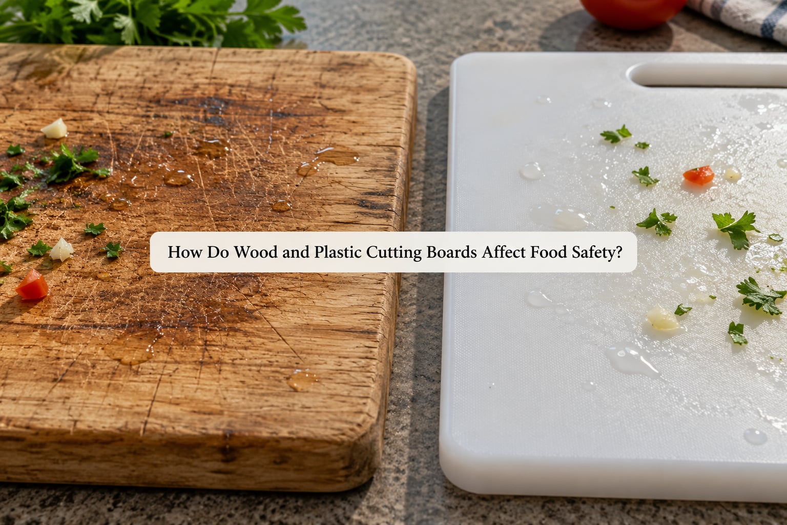 How Do Wood and Plastic Cutting Boards Affect Food Safety?